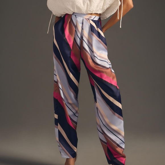 Anthropologie Maeve Balloon Striped Pants Size 6 - Picture 3 of 6